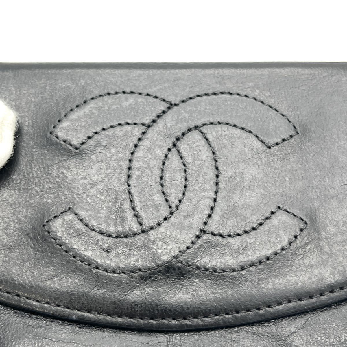 1円 良品 CHANEL シャネル ココマーク ラムスキン コインケース dD0278N_画像7