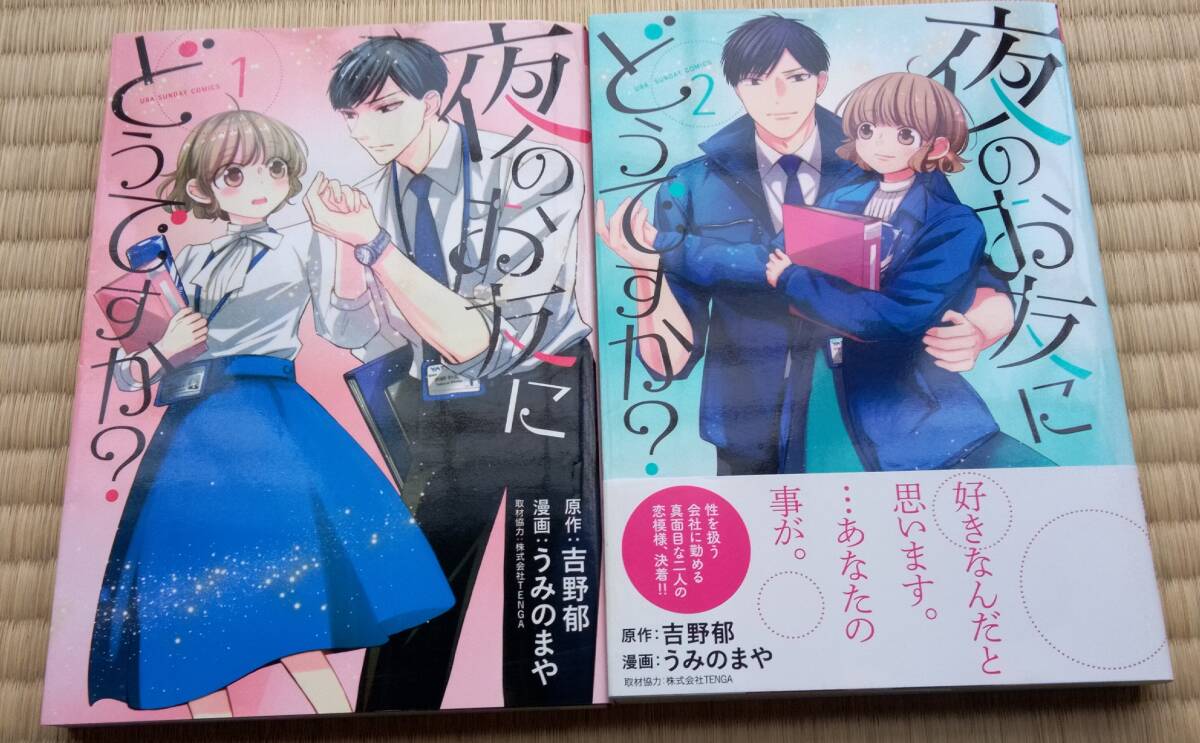 吉野郁・うみのまや『夜のお友にどうですか？』全2巻 小学館 / 彼女の転職先は男性向けアダルトグッズの製造販売 「神の手」と呼ばれるが…_画像1