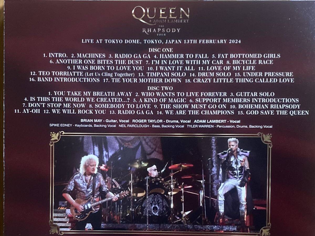 QUEEN クィーン / TOKYO DOME 2024 1ST NIGHT DEFINITIVE MASTER 2CD_画像4