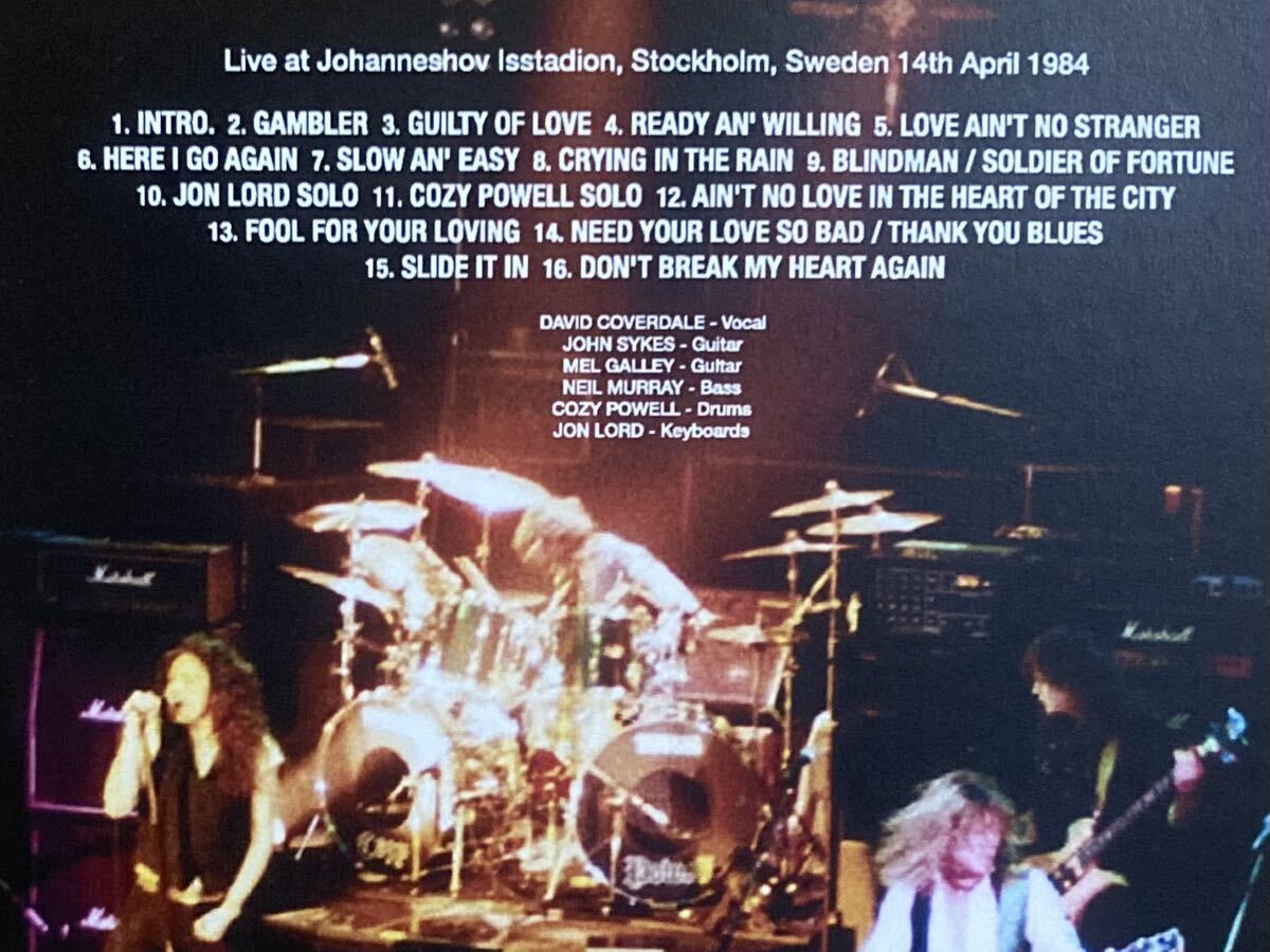 WHITESNAKE ホワイトスネイク / DEFINITIVE STOCKHOLM 1984 2CD＋DVD THE VIDEO_画像6