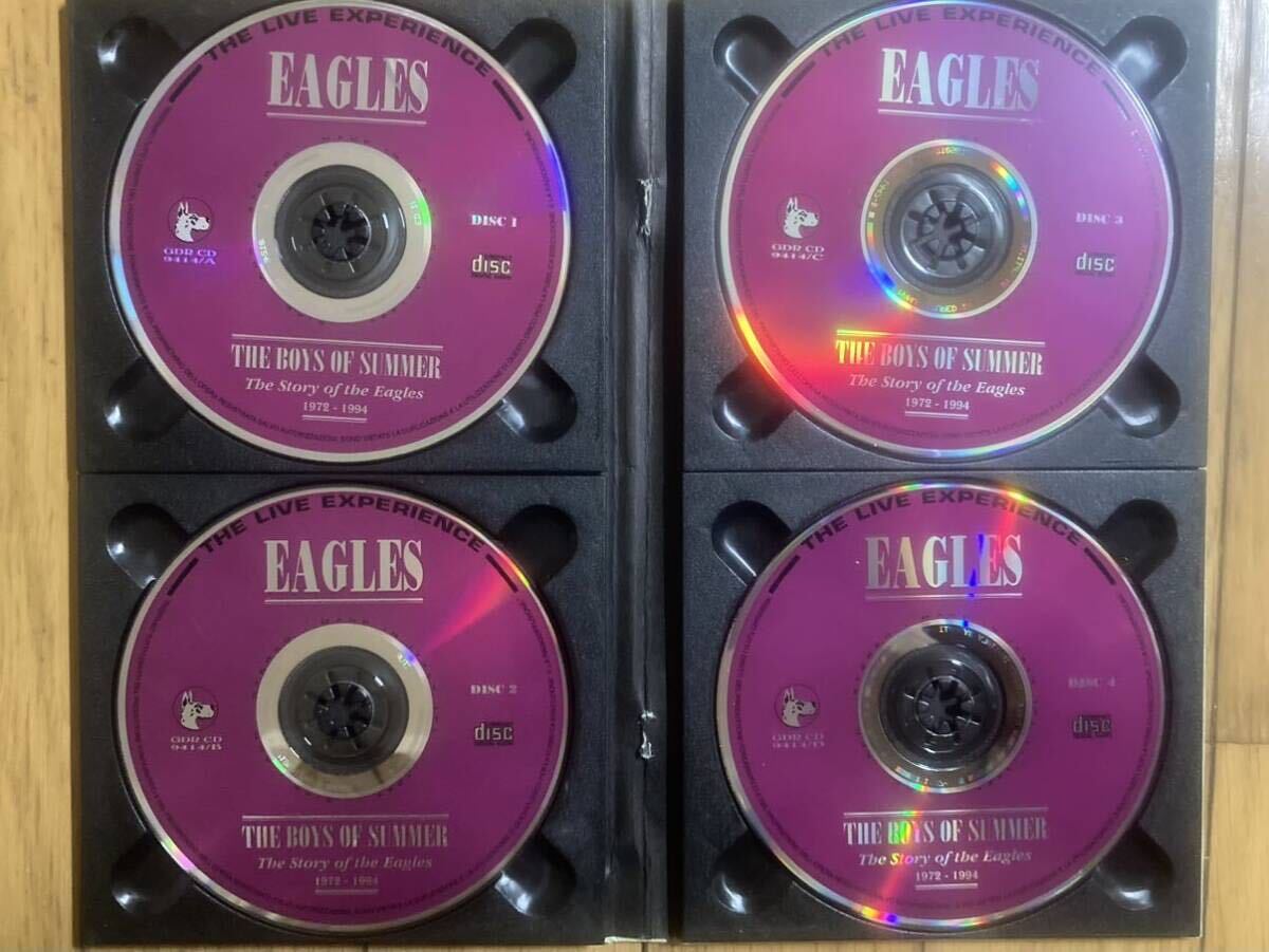 EAGLES イーグルス / THE STORY OF THE EAGLES 1972- 1994 4CD カラーブックレッド_画像2