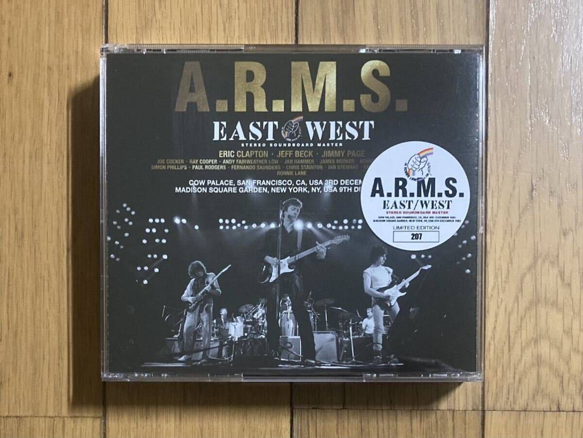 A.R.M.S . EAST / WEST 1983 SOUNDBOARD 3CD エリッククラプトン・ジェフベック ・ジミーペイジの画像1