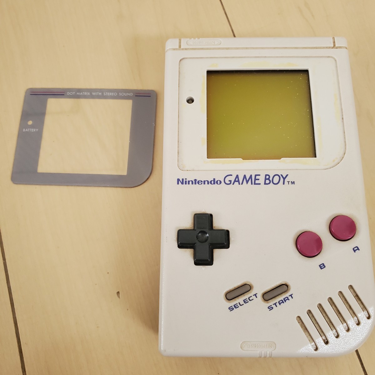 Nintendo ゲームボーイ DMG-01 本体 ソフト テトリス ジャンク_画像2