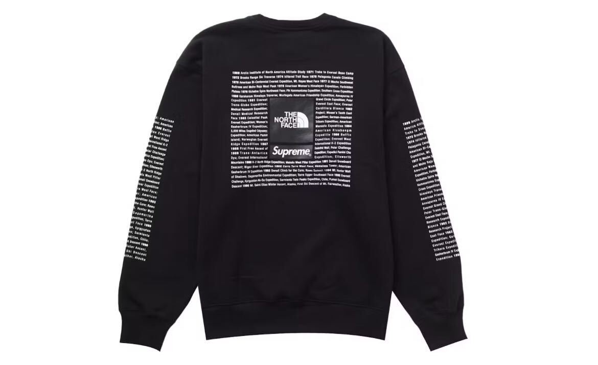 Supreme The North Face Crewneck Black L シュプリーム　ノースフェイス　クルーネック　ブラック　黒　ノース　コラボ　トレーナー_画像2