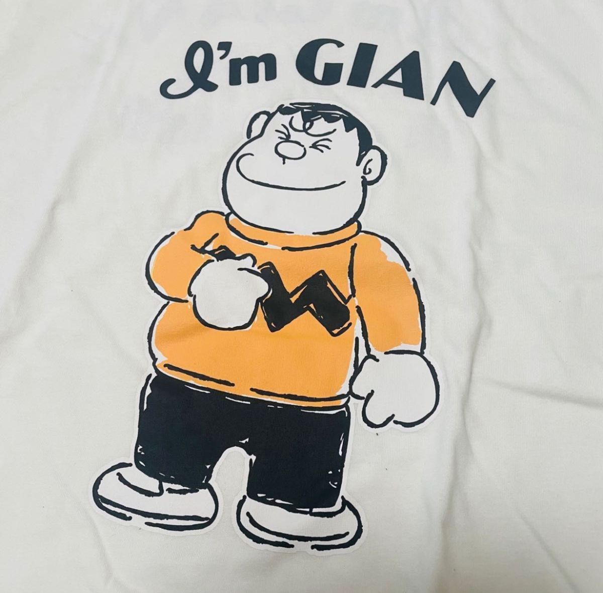 新品 ドラえもん ジャイアン Tシャツ ホワイト 白 M|Yahoo 新品 ドラえもん ジャイアン Tシャツ ホワイト 白 M|Yahoo