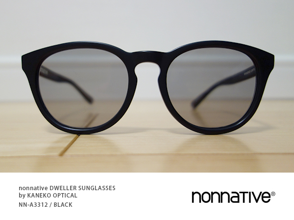 ◆ 中古 nonnative DWELLER SUNGLASSES by KANEKO OPTICAL NN-A3312 BLACK ◆ ノンネイティブ 金子眼鏡 サングラス カラーレンズ ブラック_画像3