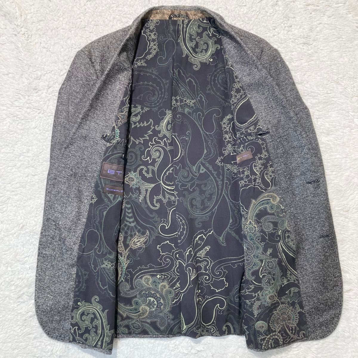 未使用級】ETRO エトロ スーツ ペイズリー柄 MIXカラー 54 3XL 未使用級】ETRO エトロ スーツ ペイズリー柄 MIXカラー 54 3XL