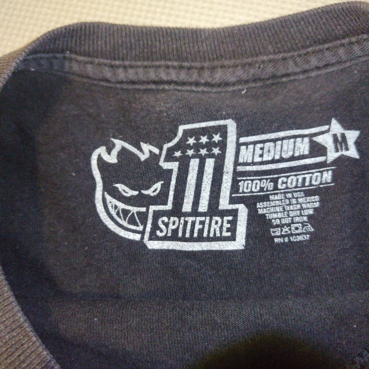 SPITFIRE スピットファイア 黒 半袖 Tシャツ ストリート スケーター