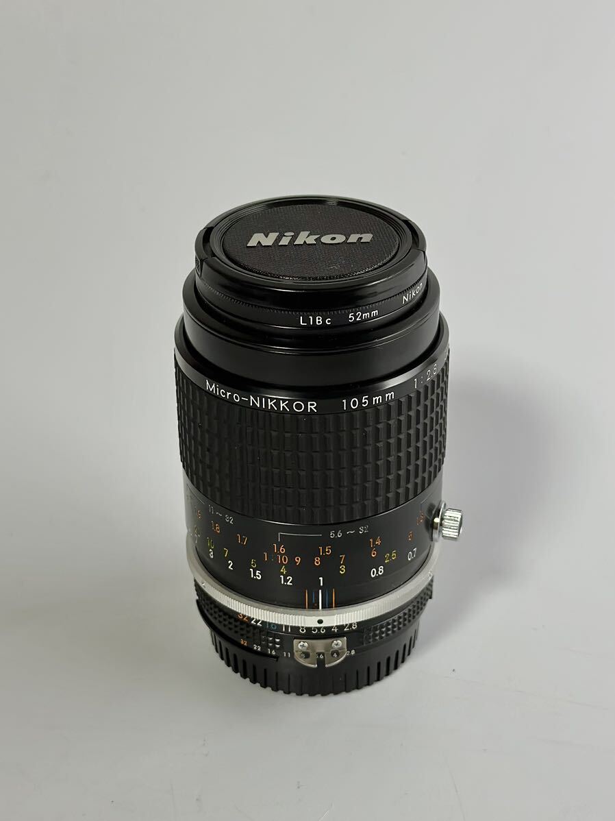 一眼レフ カメラ レンズ ニコン MICRO NIKKOR 105mm 1:2.8 D L1Bc 52mm ニッコール 動作未確認_画像1