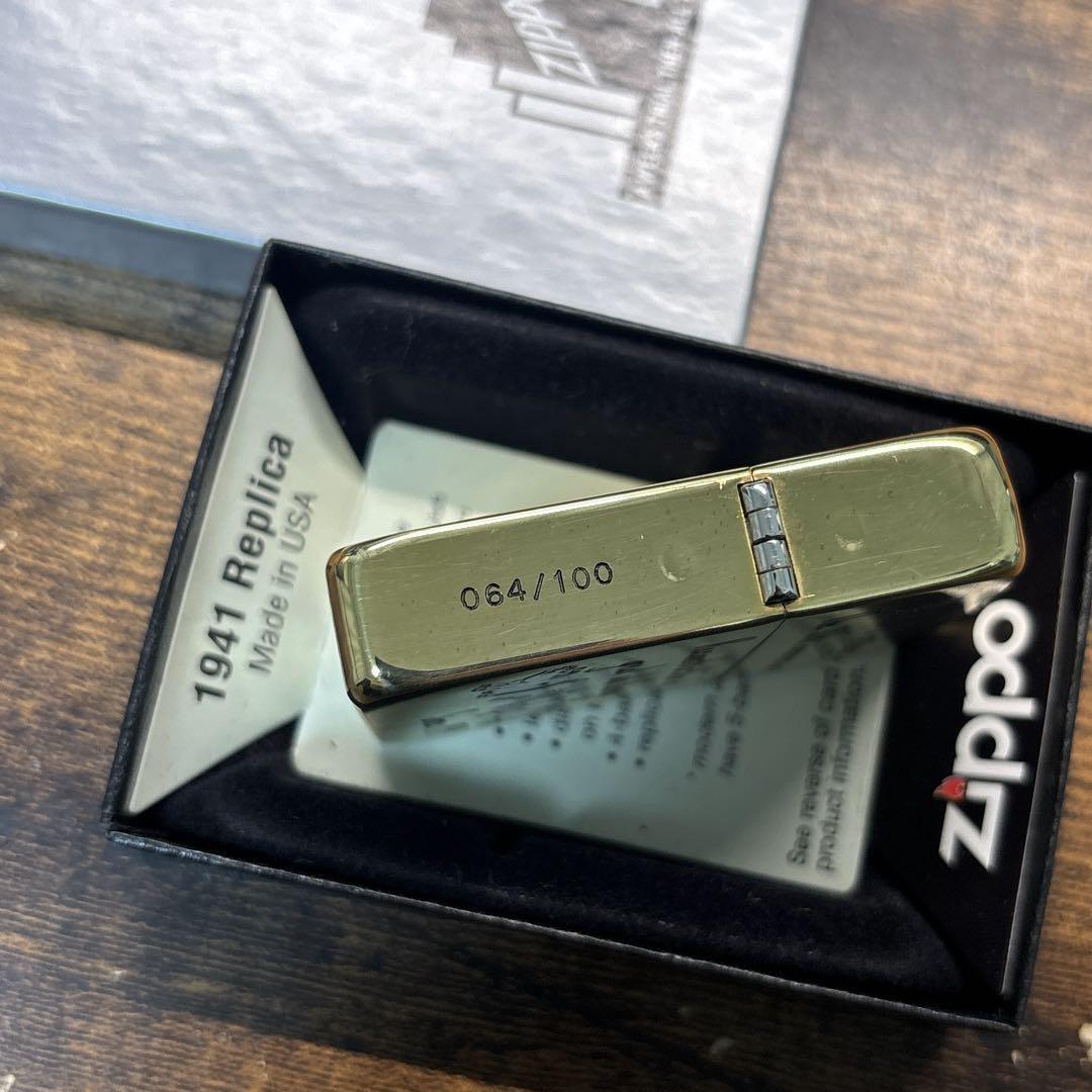 希少 ZIPPO STUDIO D'artisan ダルチザン 1941レプリカ 100個 限定品 真鍮 solid brass 2014年_画像2