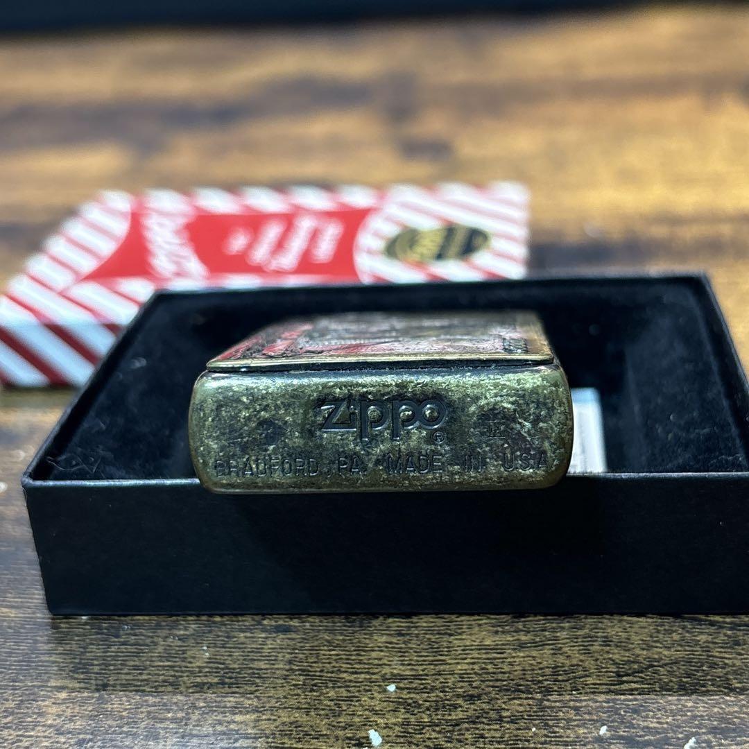 ZIPPO 帆船 メタル 古美 アンティークブラス 1993年製_画像2