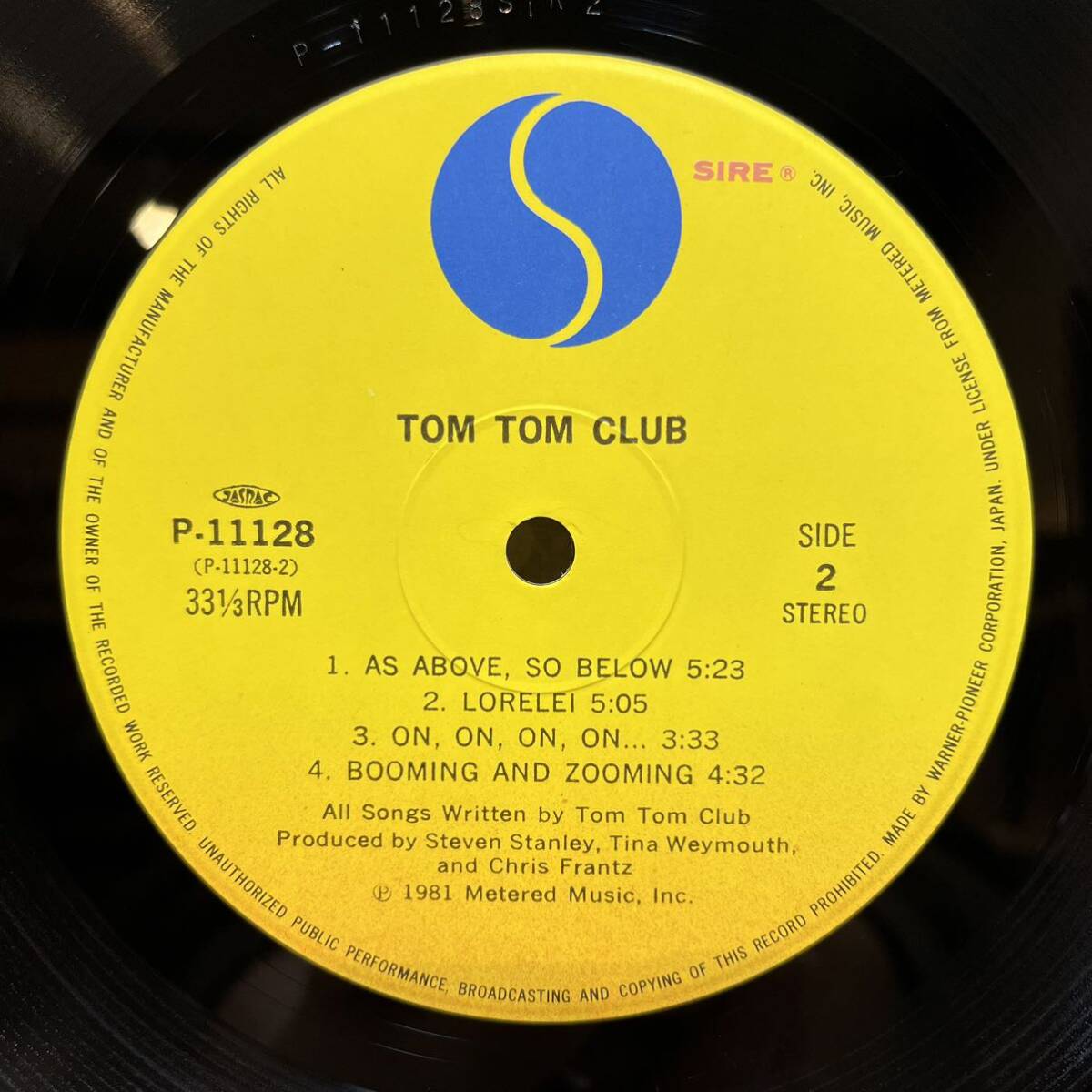 美盤 LP 帯付き トム・トム・クラブ Tom Tom Club おしゃべり魔女 P-11128 _画像6