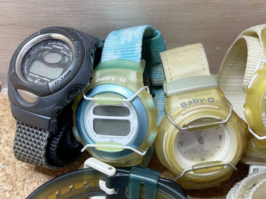 ●時計ジャンク● ９本まとめ売り　CASIO Baby-G クォーツ 必ず説明文お読み下さい　518_画像3