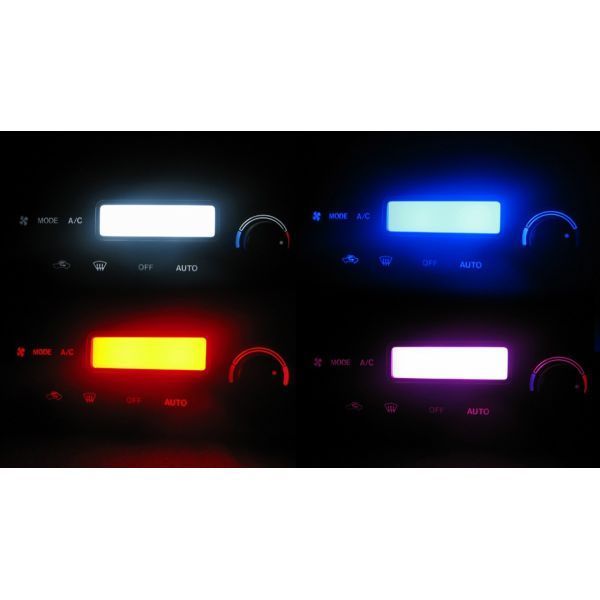 ソリオ MA34S LEDエアコン照明セット! レッド オートエアコン用