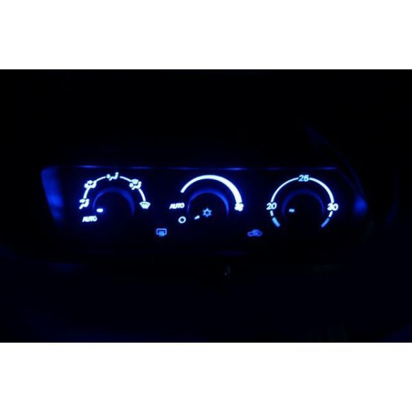 ランサーセディアワゴン CS5W LEDエアコン照明セット！ (オーディオ部分2DINスペースのオートエアコン)　レッド_画像1