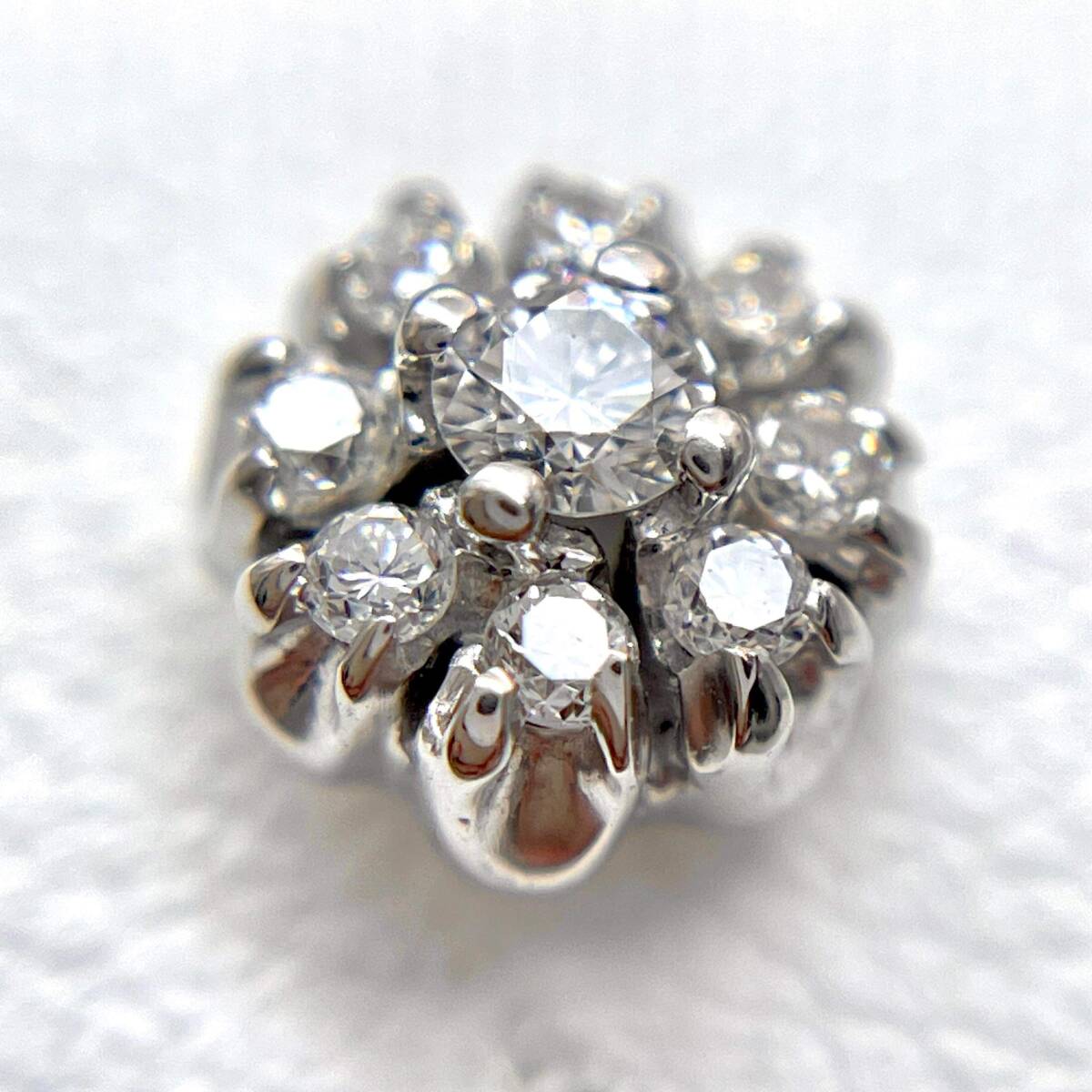 【1円スタート】新品仕上げ済 ポンテヴェキオ ダイヤモンド ピアス 750 K18 1.0g diamond ジュエリー jewelry ゴールド 宝石 アクセサリーの画像7