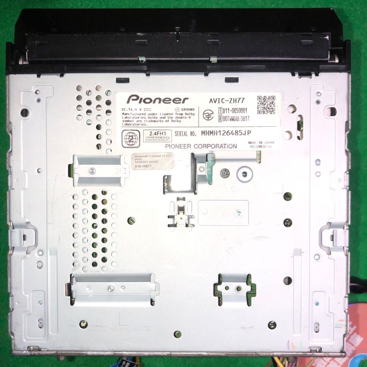 動作確認カロッツェリア AVIC-ZH77HDDナビ 地図2021年 地デジフルセグ Bluetooth内蔵 CD DVD再生OKの画像9