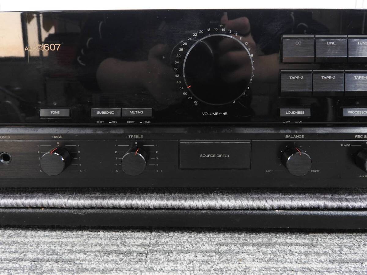 SANSUI サンスイ★プリメインアンプ AU-α607 ステレオアンプ インテグレーテッドアンプ 状態良好 音出しOK★動作品「管理№NR1140」_画像8