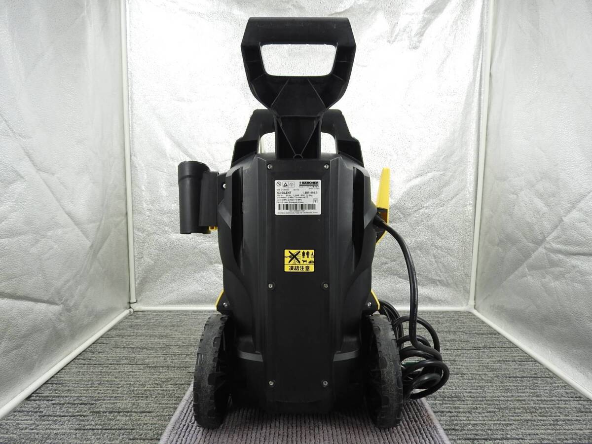 KARCHER ケルヒャー★K3 サイレント 静音タイプ ベランダ＆カー 家庭用高圧洗浄機 1.601-444.6 付属品ほぼ完備 東日本50Hz★動作品 NR1141_画像4