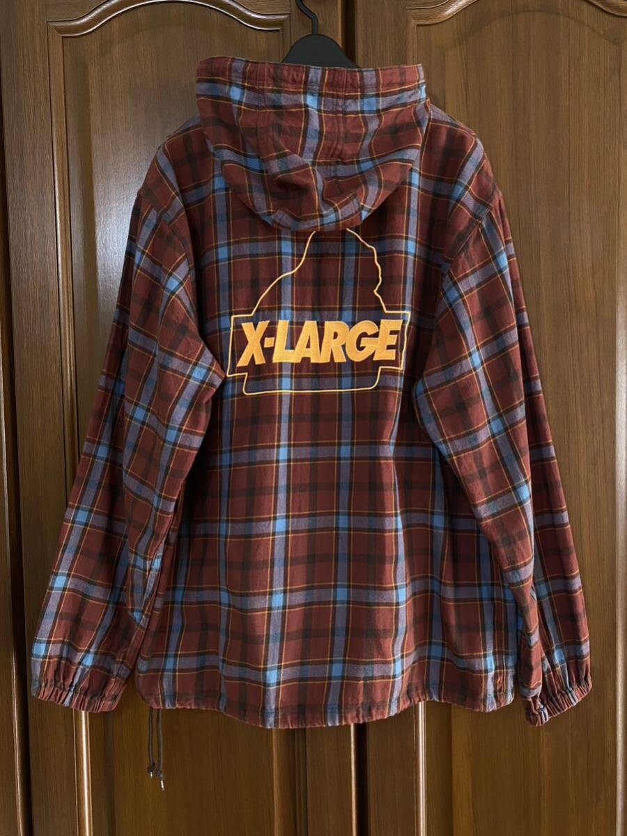 XLARGE エクストララージ　チェック シャツパーカー　サイズM