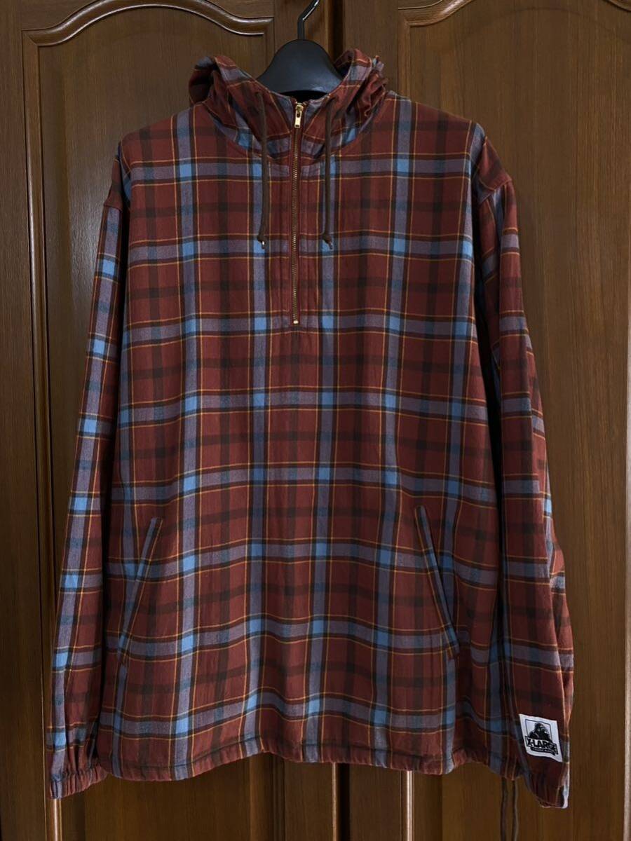 XLARGE エクストララージ　チェック シャツパーカー　サイズM