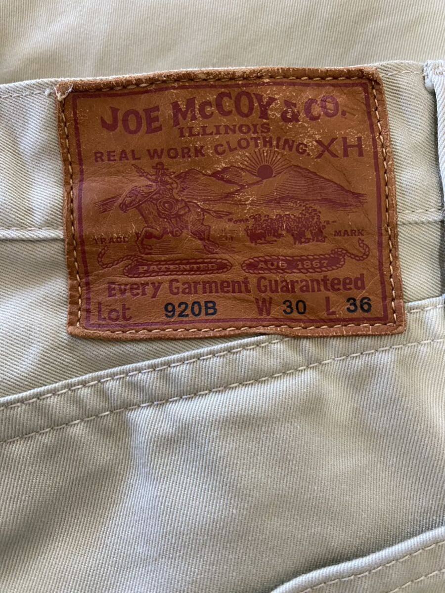 JOE McCOY Joe mccoy Lot 920B The Real McCoy's 5 карман брюки размер 30