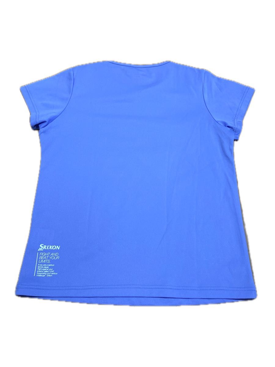 スリクソン SRIXON ダンロップ テニスウェア レディース ゲームシャツ 紫 半袖 Tシャツ