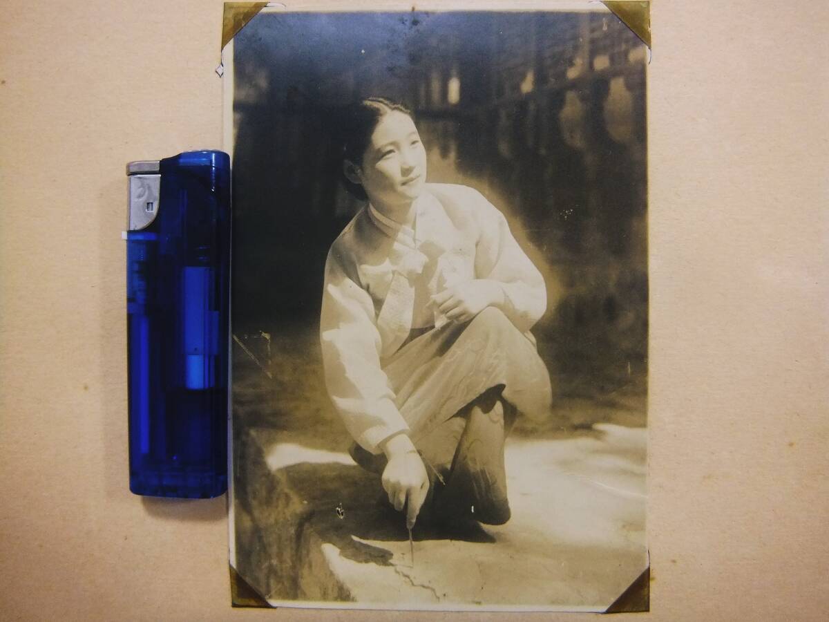 戦前 古写真 旧日本軍 陸軍 騎兵 朝鮮 美人 韓服 チマチョゴリ 家族写真 集合写真 写真 いろいろ44枚_画像4