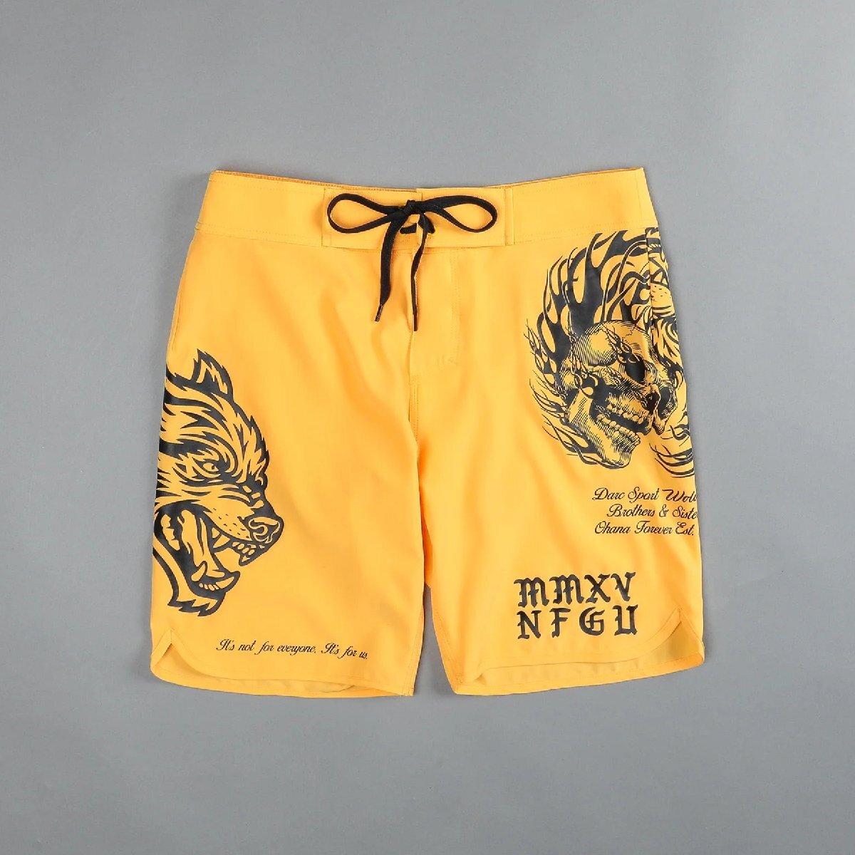 Darc Sport OHANA LIVE OR DIE NO WEAPON STAGE SHORTS GOLD 28 ダルクスポーツ オハナ ノーウェポン ステージショーツ パンツ ゴールド 金