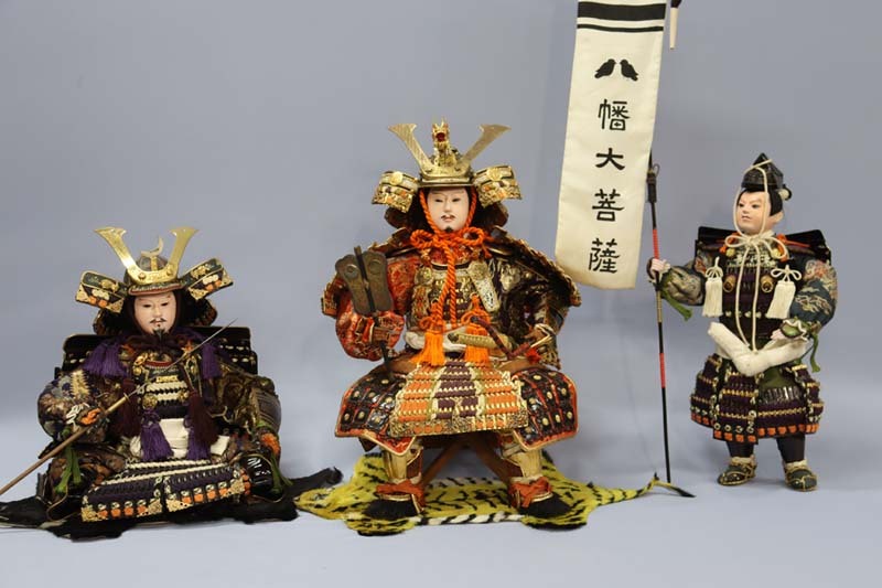 □即決□ 丸平 五月人形 八幡太郎義家 家臣 旗持 3体セット □即決□ 丸平 五月人形 八幡太郎義家 家臣 旗持 3体セット
