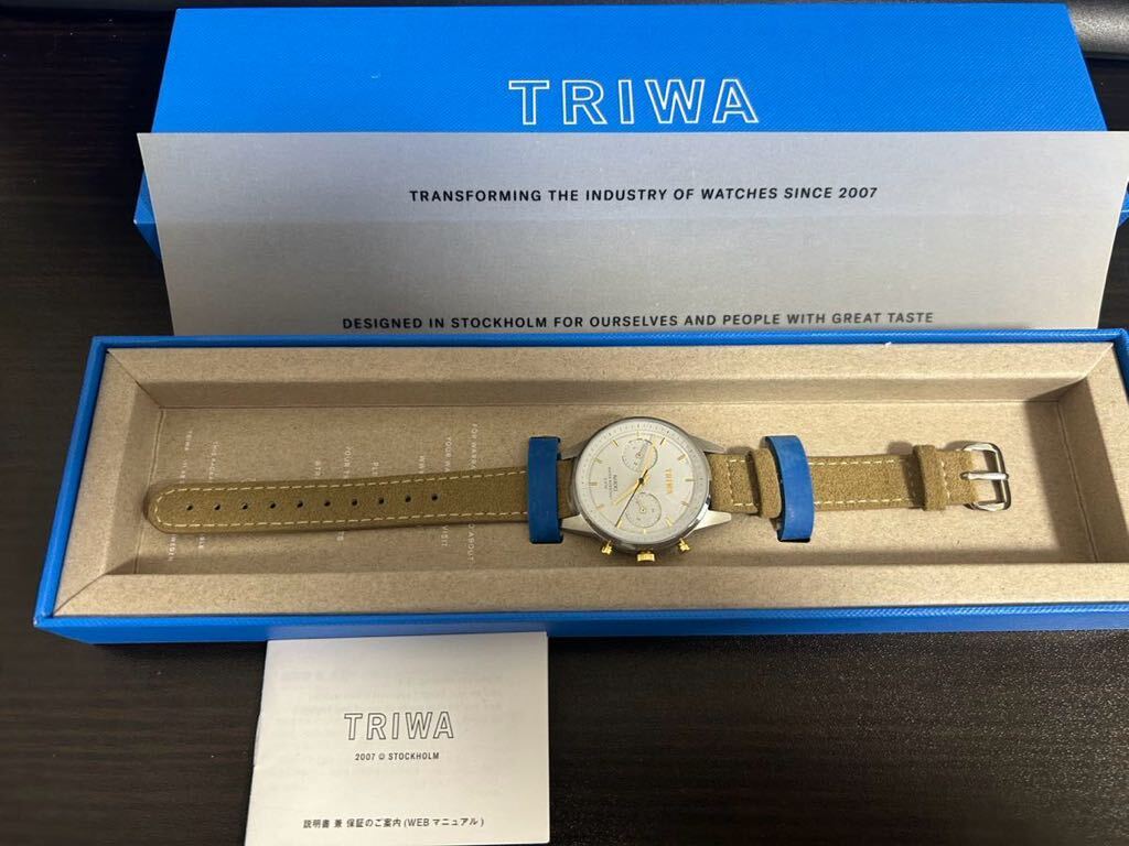 1円〜　未使用　TRIWA トリワ　クロノグラフ　腕時計_画像2