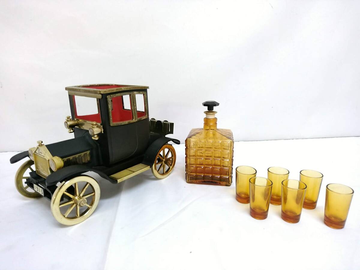 【USED品】Ford フォード 1915 クラシックカー オルゴール付き ボトルスタンド/ショットグラス/ヴィンテージ/飾り物/置物/10-ZHC56の画像8