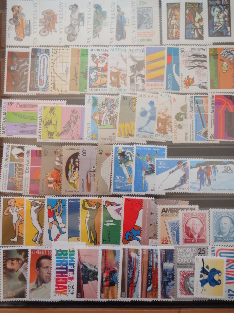 外国切手（オーストラリア、琉球、国連他）未使用442枚、小型シート４種含むの画像2
