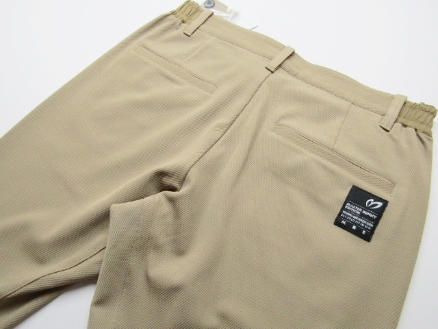 ◆(7582231909)高級!PEARLY GATESマスターバニー\28600.裾ゴムデザイン/ニットGOLFパンツ(6)ベージュ/新品◆_画像4