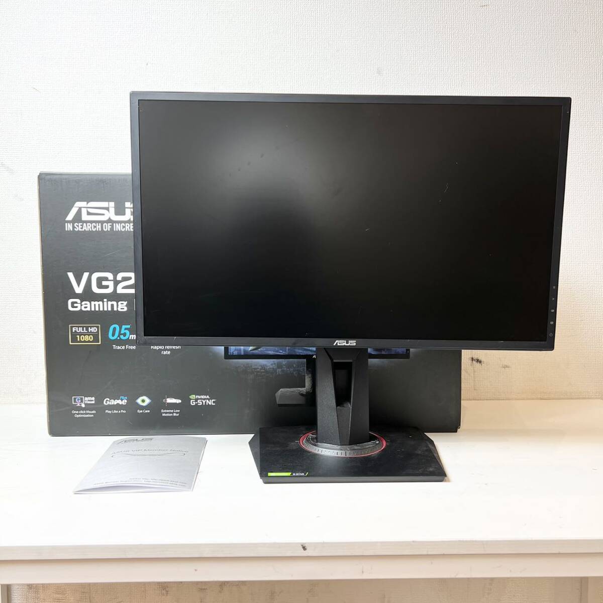 237＊中古品 ASUS 24型 ゲーミングモニター VG248QG 24.5インチ 説明書付き ジャンク 現状品＊_画像1