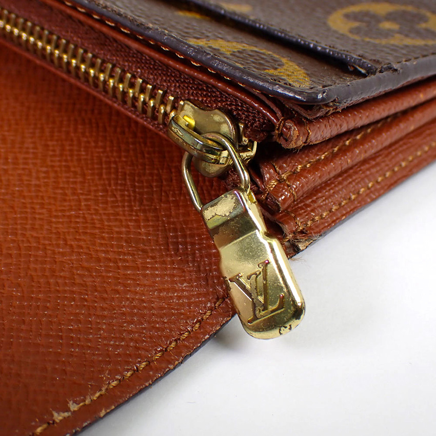 【中古】Louis Vuitton/ルイヴィトン モノグラム ポシェット・ポルトモネクレディ TH0032 長財布[b34-82］_画像9