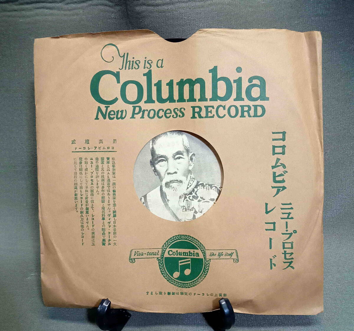 古いレコード SP盤 レトロ 犬養毅閣下 新内閣の責務 ジャンク の画像1