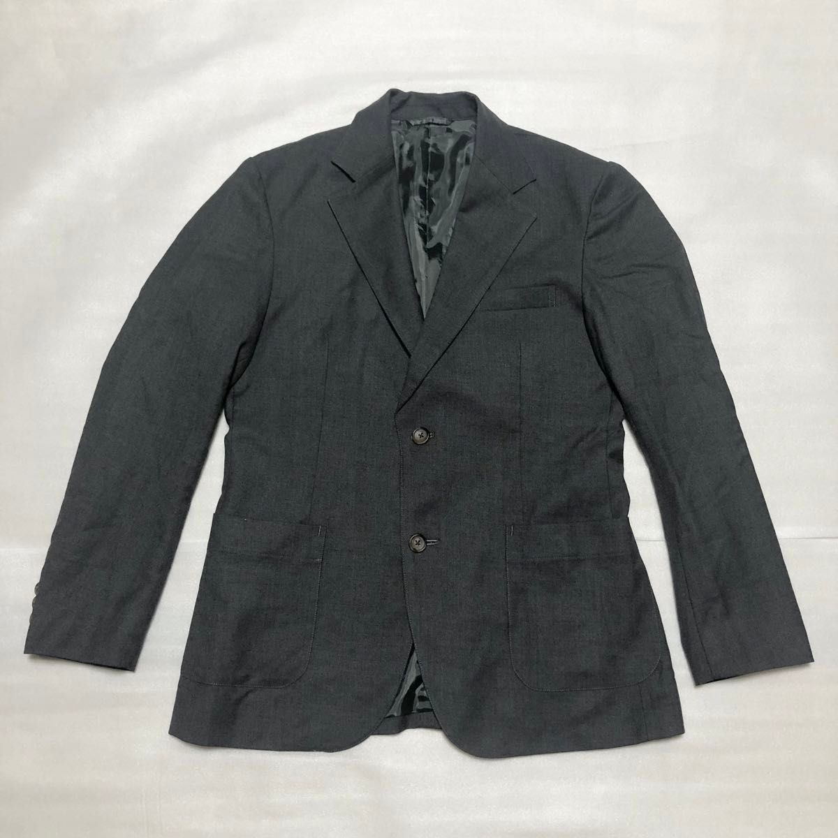【極美品】foufou フーフー tender jacket 2Bテンダージャケット S 日本製 テーラード チャコールグレー