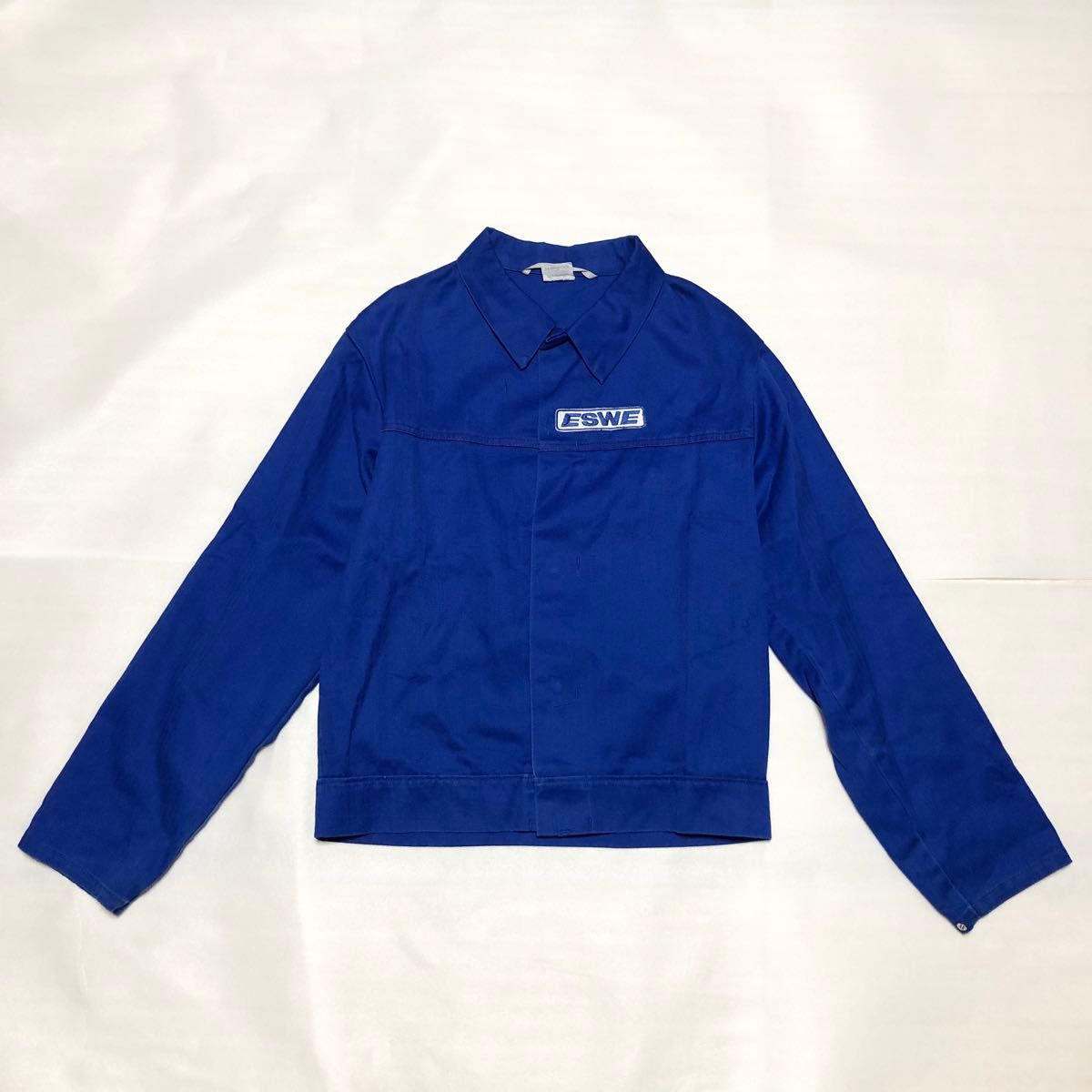 【超希少】MARQUARDT+SCHULZ ユーロワークジャケット ナス紺 青系 M 94 刺繍 フレンチヴィンテージ ブルゾン