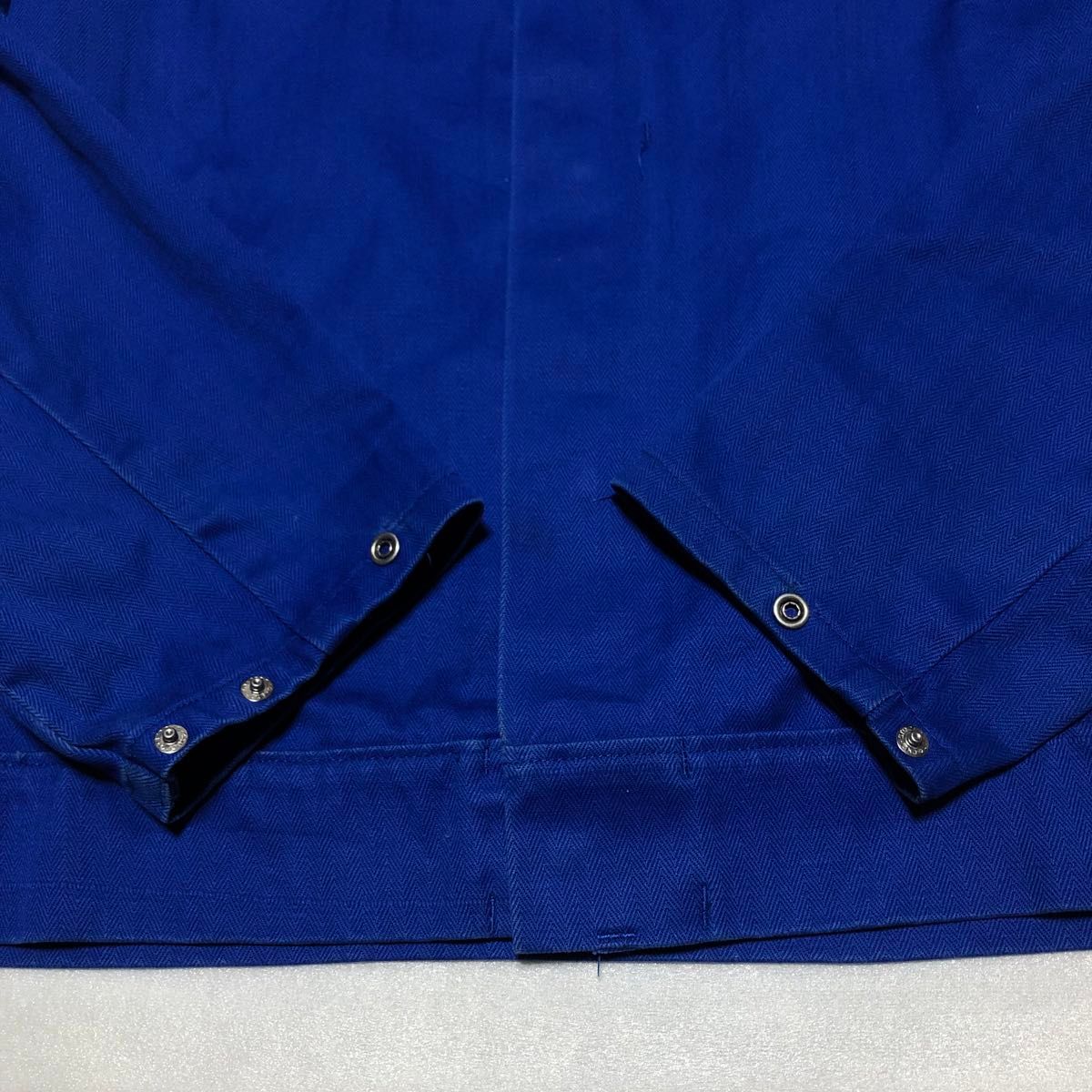 【超希少】MARQUARDT+SCHULZ ユーロワークジャケット ナス紺 青系 M 94 刺繍 フレンチヴィンテージ ブルゾン