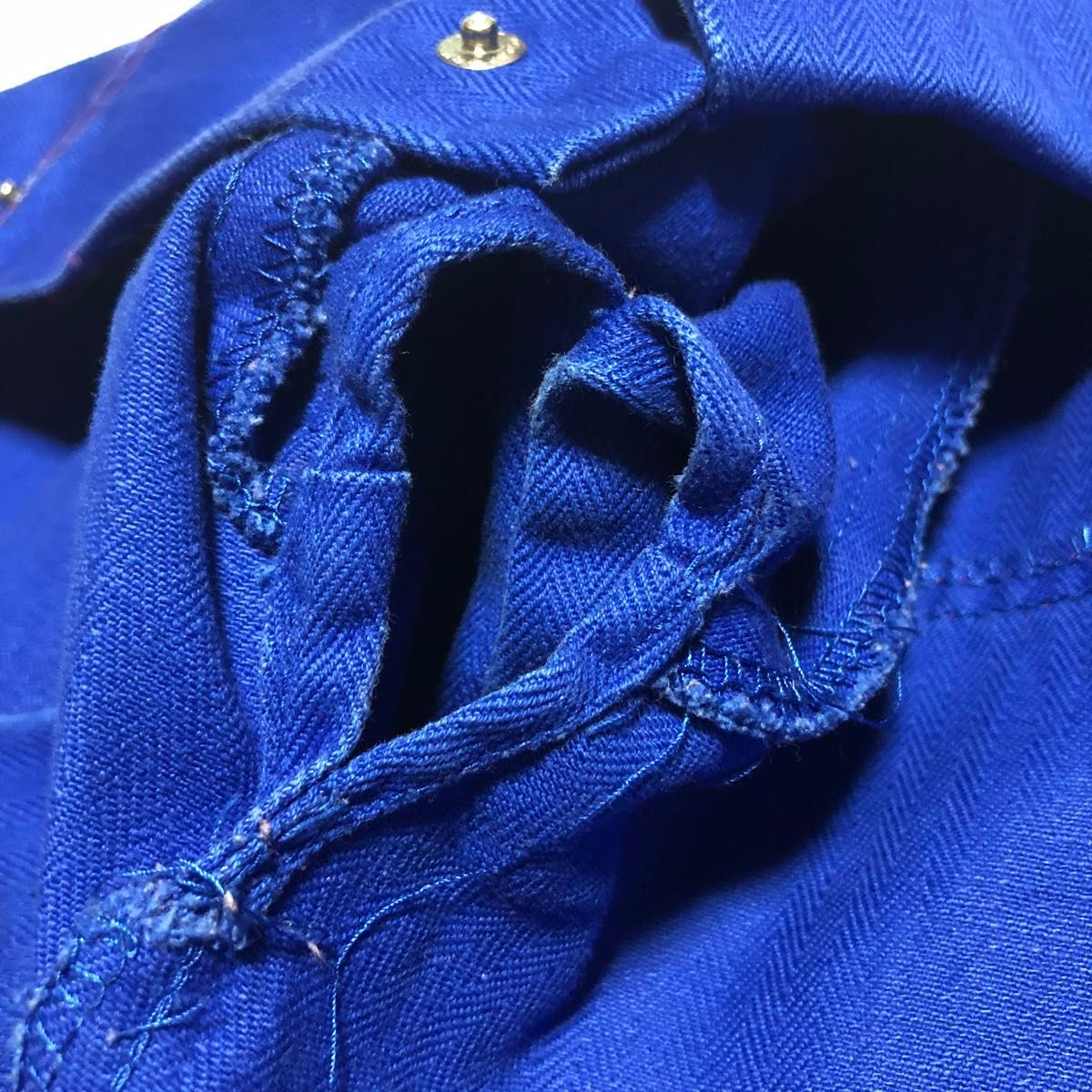 【超希少】MARQUARDT+SCHULZ ユーロワークジャケット チョア ナス紺 青系 M 刺繍 フレンチヴィンテージ ブルゾン
