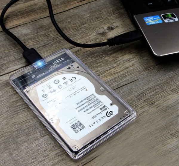 「送料無料」2個セット/ HDD クリアーケース 2.5インチ SATA USB3.0 対応、硬質ABS 超高速な転送速度を実現！6TB対応 sa25_ 2.5In HDケース2個セット