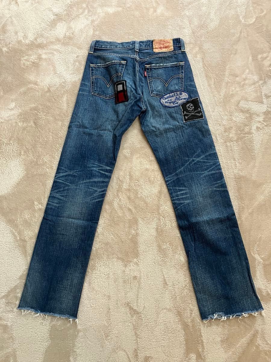 Levis 501 W28 08501-0233 リーバイス  エンブレムダーク ワッペン  カットオフ　LVC クーポン利用