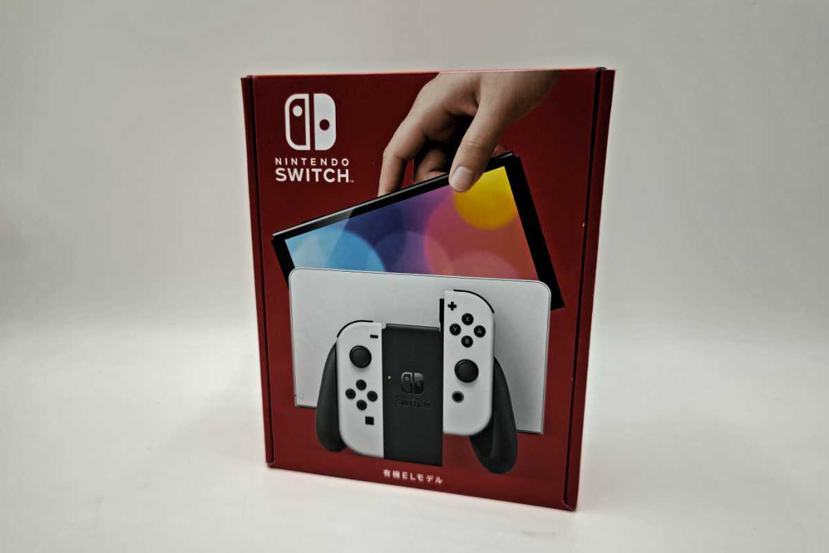 #28【新品未使用品】Nintendo Switch ニンテンドー スイッチ 有機ELモデル ホワイト 本体 販売店印有
