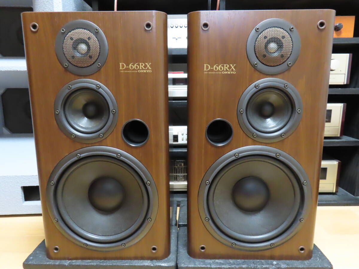 良品　ONKYO D-66RX エッジ張替え　メンテナンス済み　動作品　ペア【C-903】tone quality_画像3