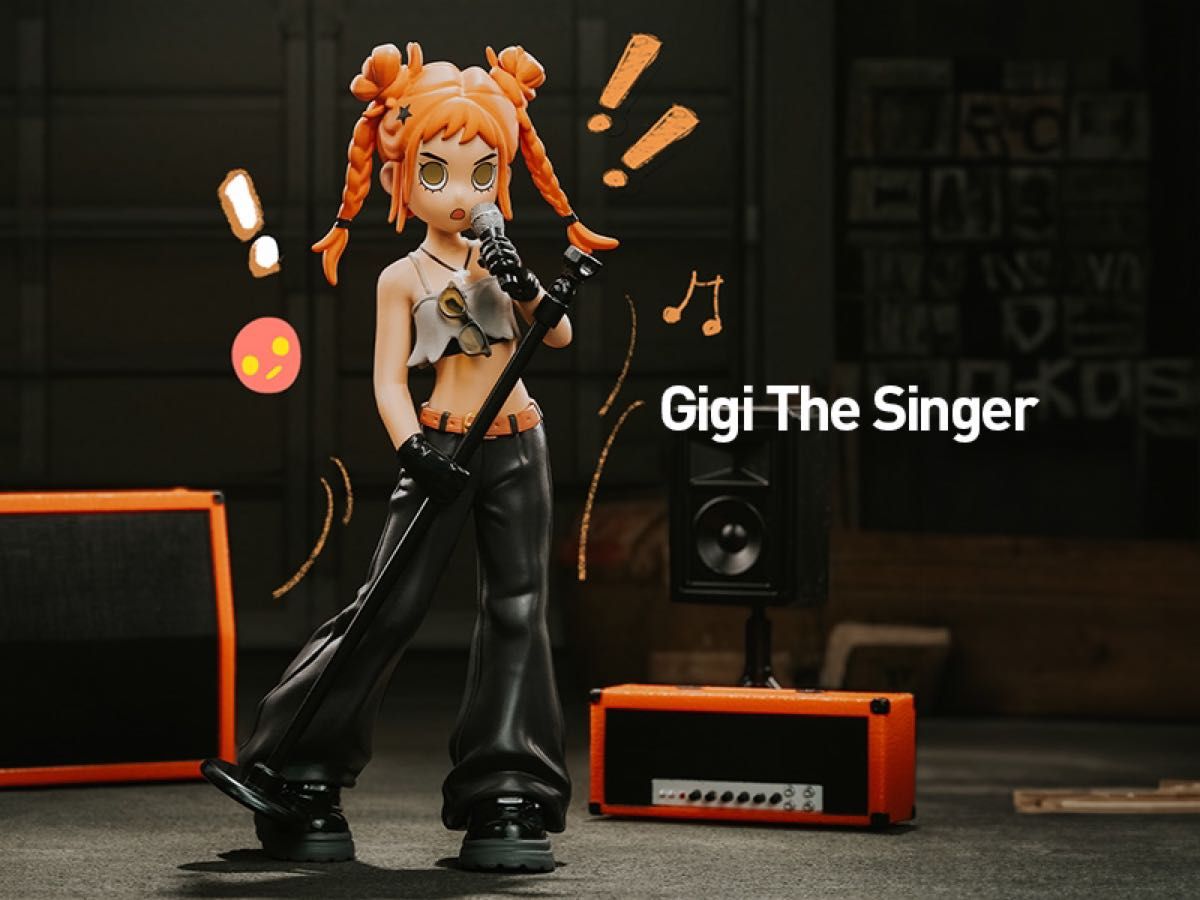 【未開封】popmart Peach Riot Rise Upシリーズフィギュア Gigi The Singer