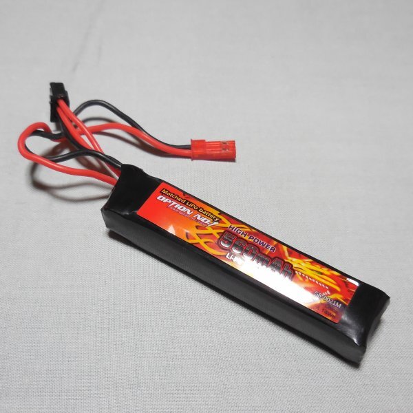 OPTION NO.1 リポバッテリー 560mAh 7.4V_画像1