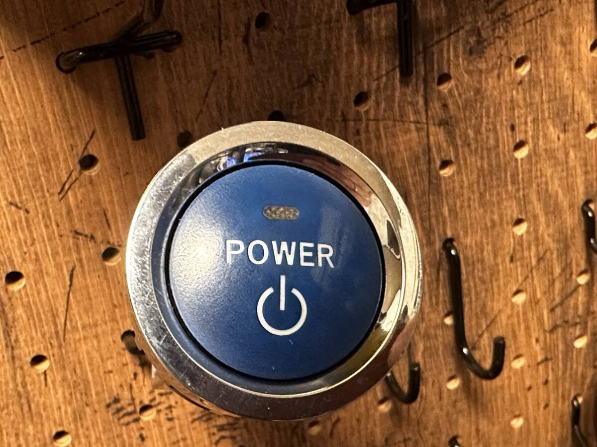 ☆トヨタ純正LED打ち替え済み ハイブリッド POWER スイッチ 11ピン プッシュスタートスイッチ 青ボタン 純正品返却不要 レインボー RGB LED_画像9