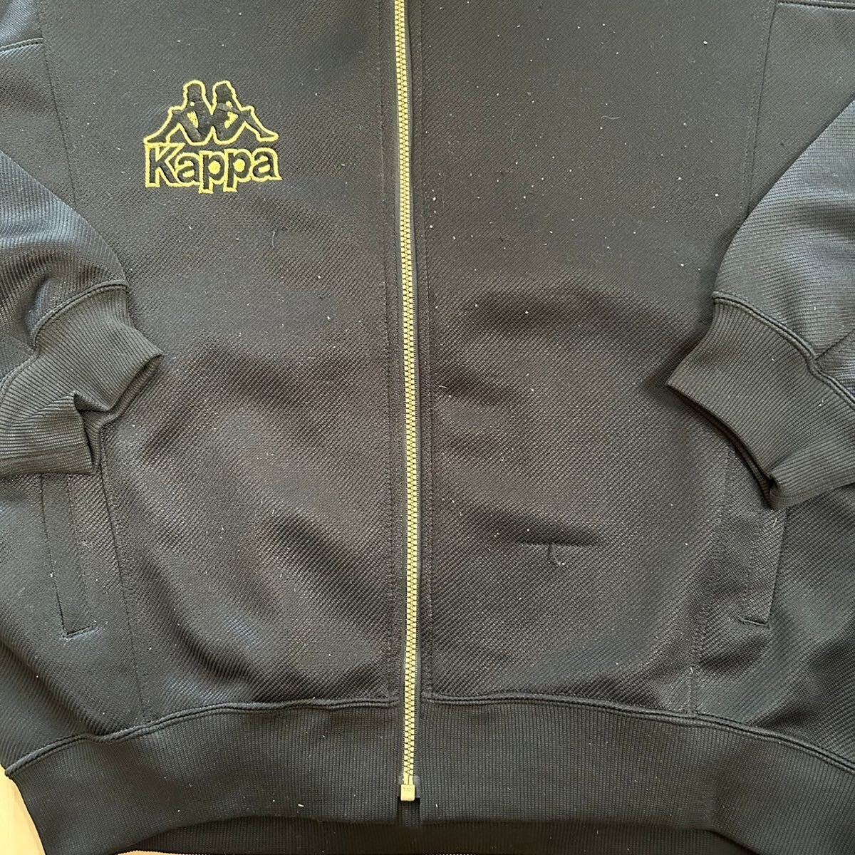 90s Kappa Kappa спортивная куртка retro джерси черный мужской M размер соответствует Vintage б/у одежда 