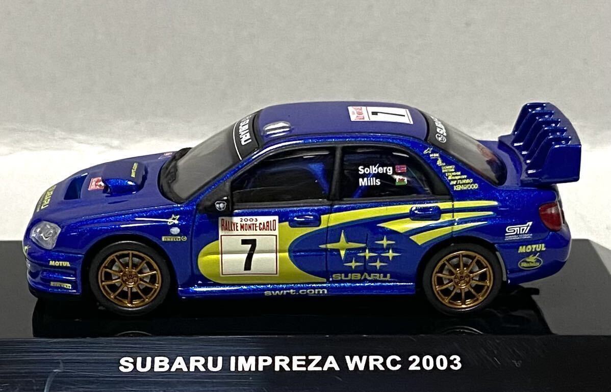 オートアート 1/64 スバル インプレッサWRC2003 No.7 P.ソルベルグ 2003 WRCラリーモンテカルロの画像4